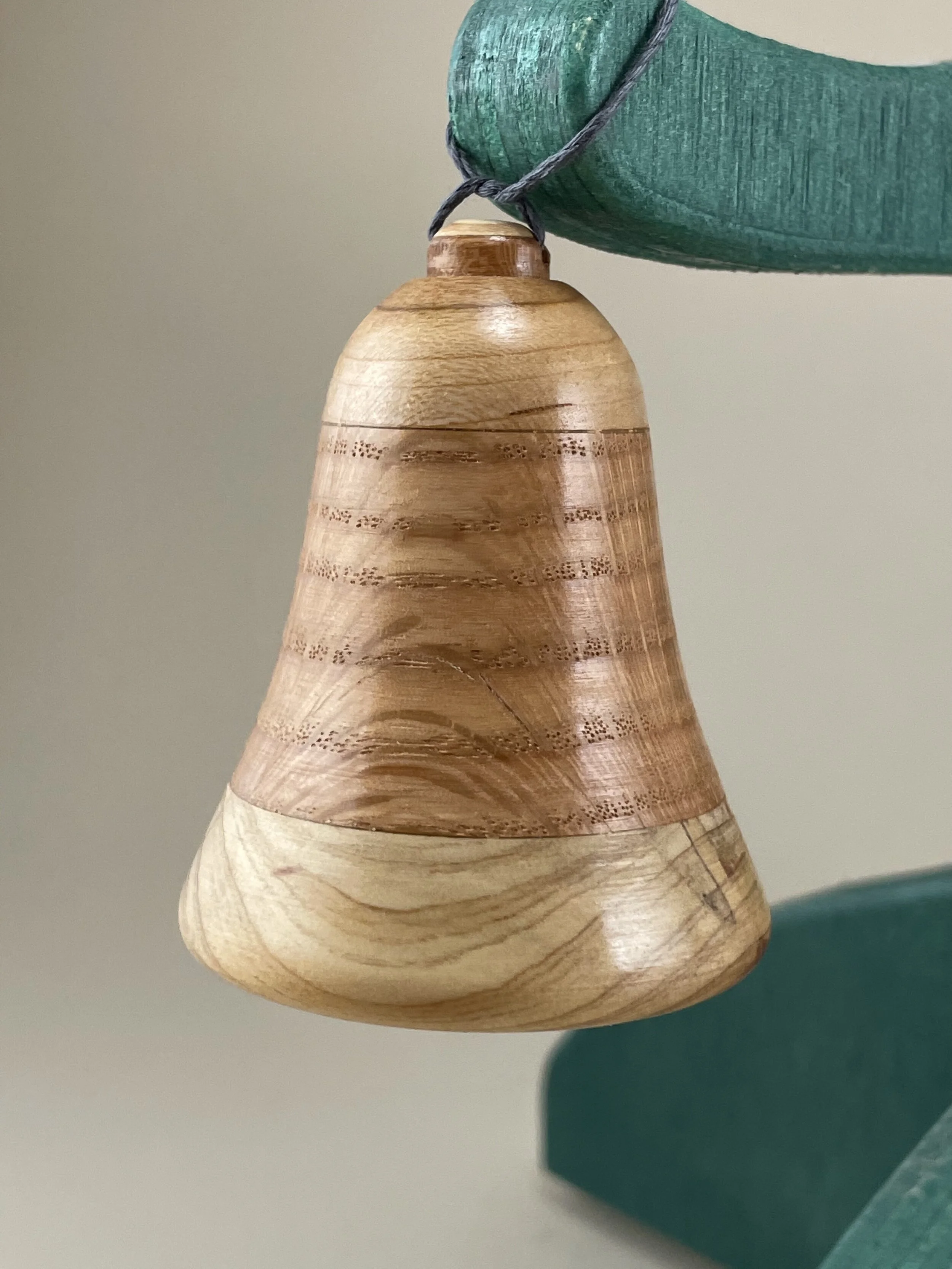 Wooden bell tree ornament — fairTURN Studio